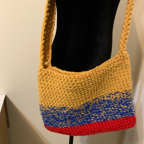 Crossbody Bag Handmade Crocheted - Picture 2 of 16